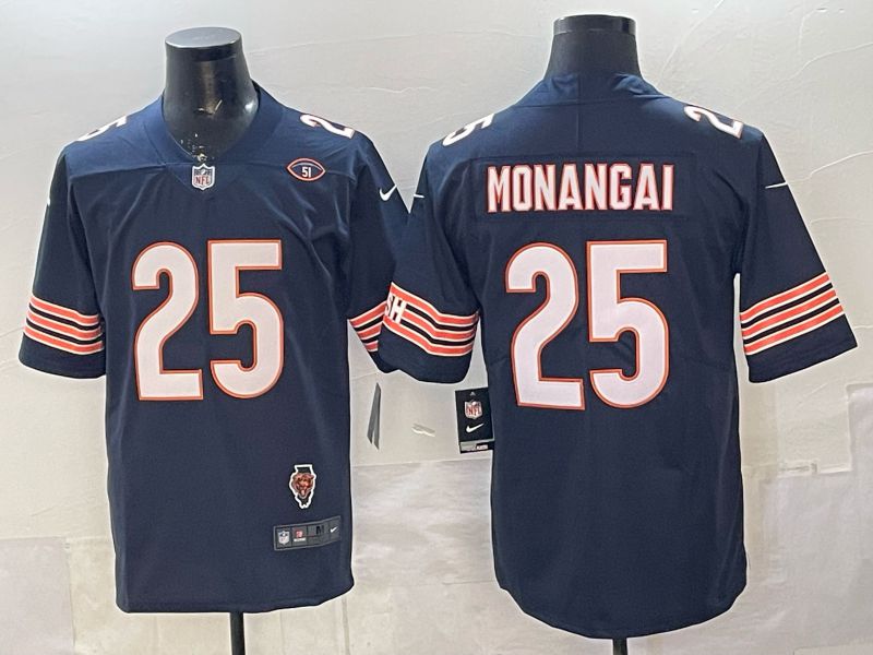 Men 2026 Chicago Bears #25 Monangai Blue Nike Limited NFL Jersey style 05